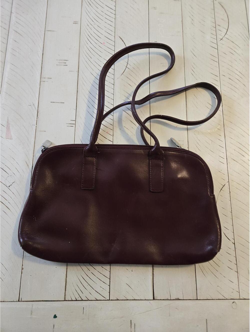 Furla Red Leather Handbag Made in Italy Satchel Purse Genuine Leather Vintage